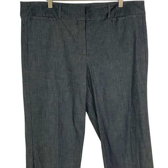 Ann Taylor Factory Signature Pants Size 16 Cotton/Spandex Blend, Midnight Blue - Picture 8 of 11